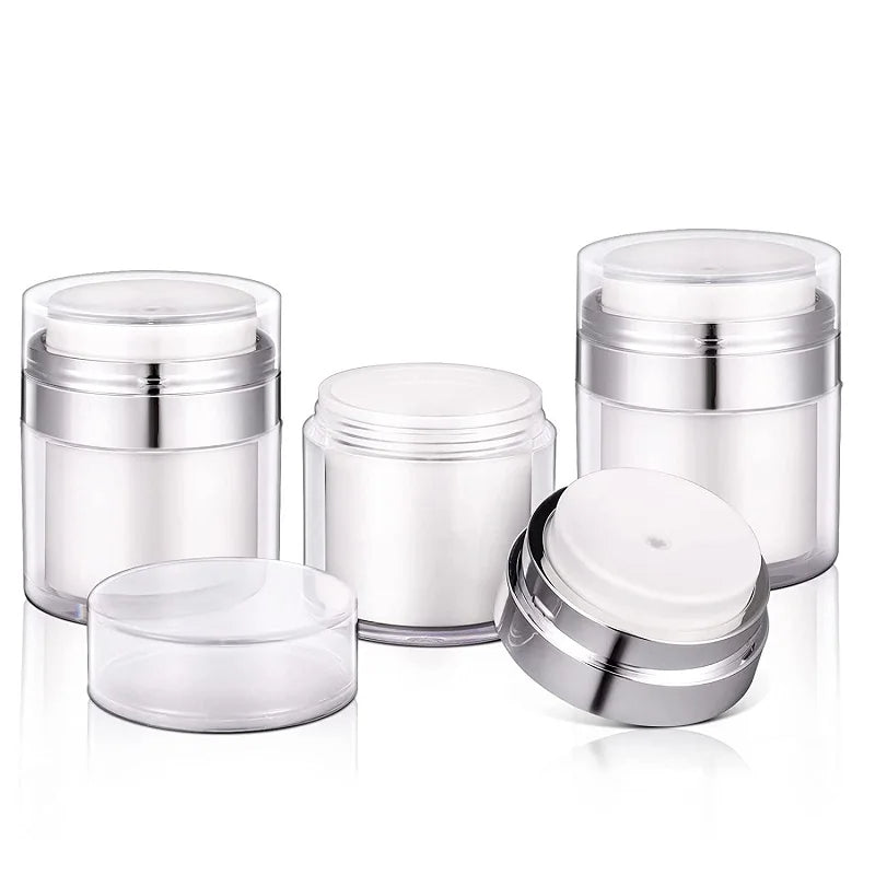 Potes para Skincare e Colher de Plástico
