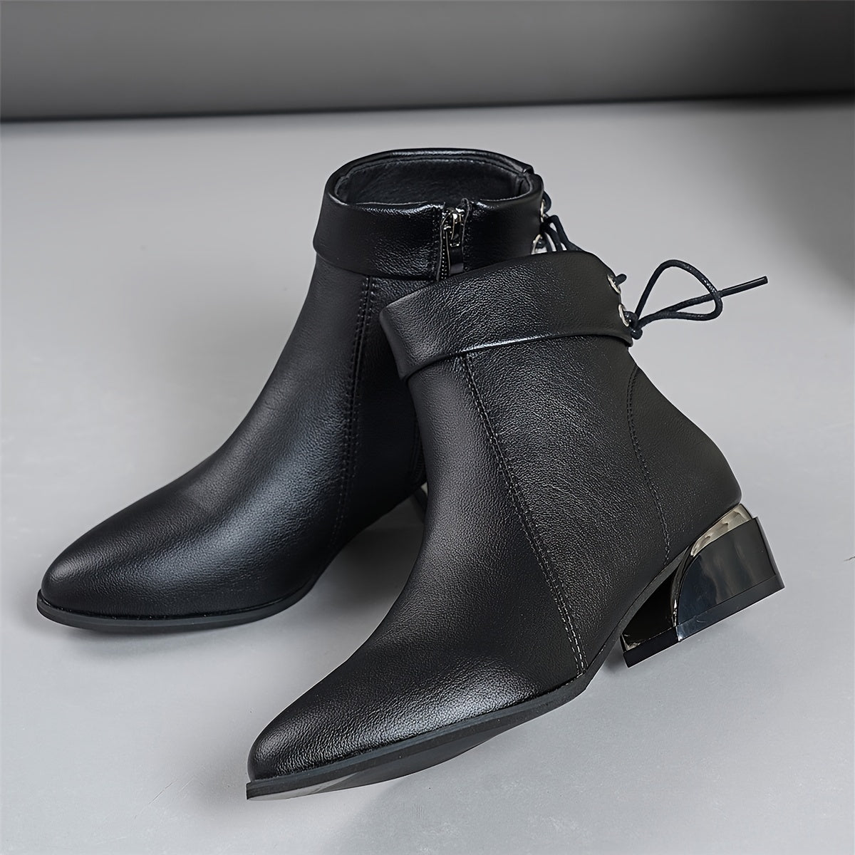 Bota Cano Curto Veluna com Amarração - LANÇAMENTO INVERNO 2025
