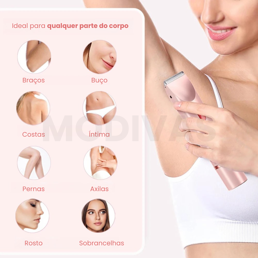 Depilador 2 em 1 Dual Shaver À Prova D'água (Full Body)