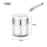 Potes para Skincare e Colher de Plástico