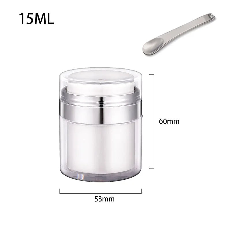 Potes para Skincare e Colher de Plástico
