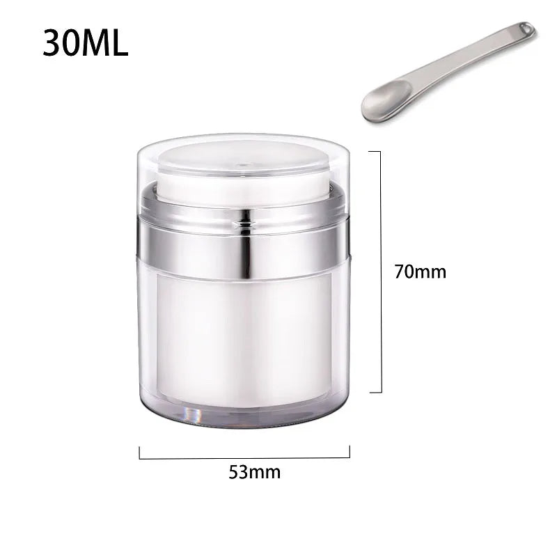 Potes para Skincare e Colher de Plástico