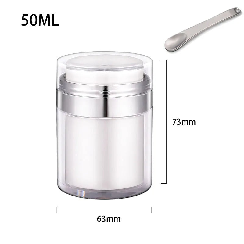 Potes para Skincare e Colher de Plástico