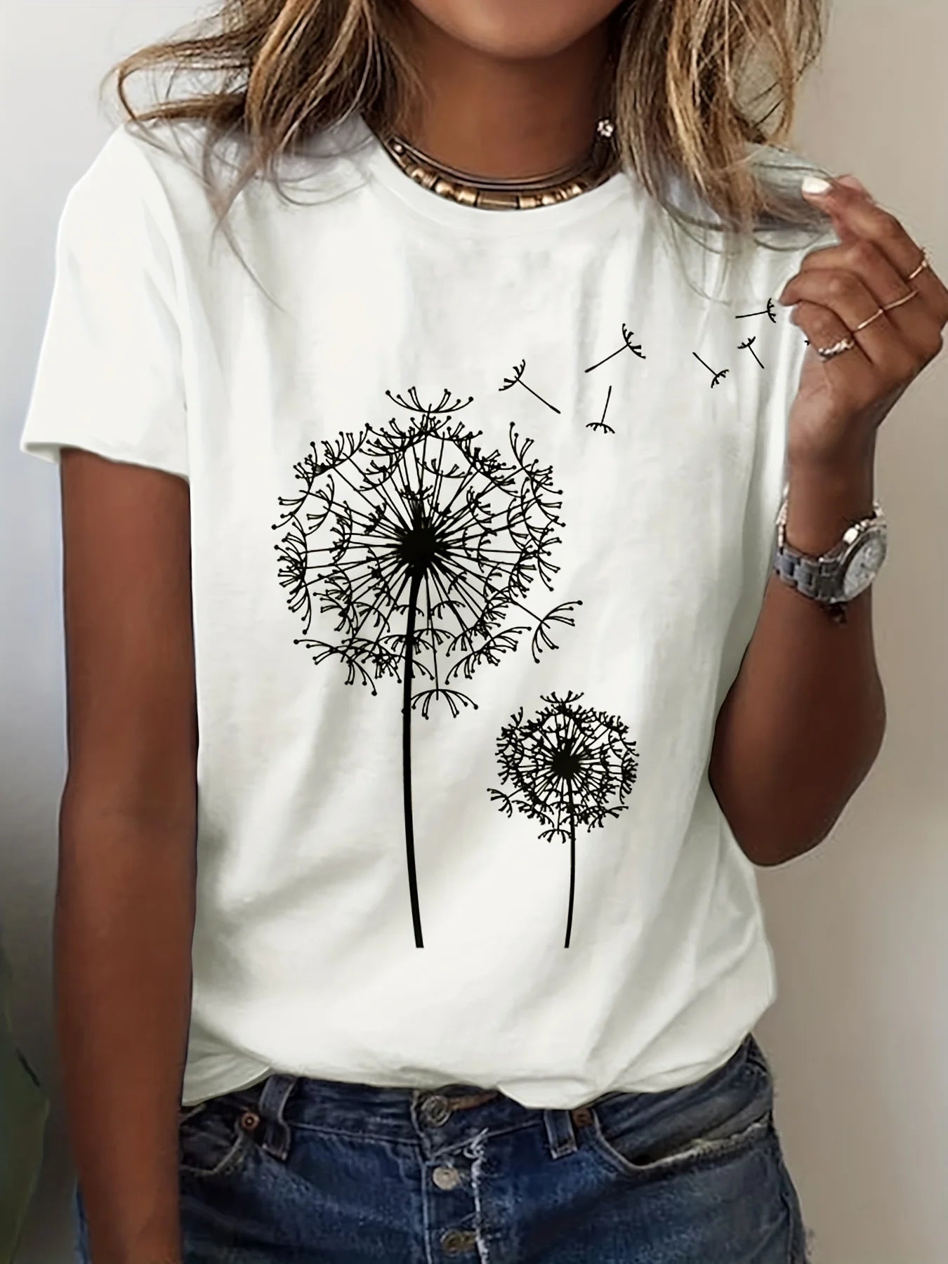 T-Shirt Feminina Dente de Leão