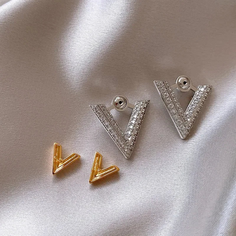 Brinco Duo Victoria Banhado a Ouro 14K