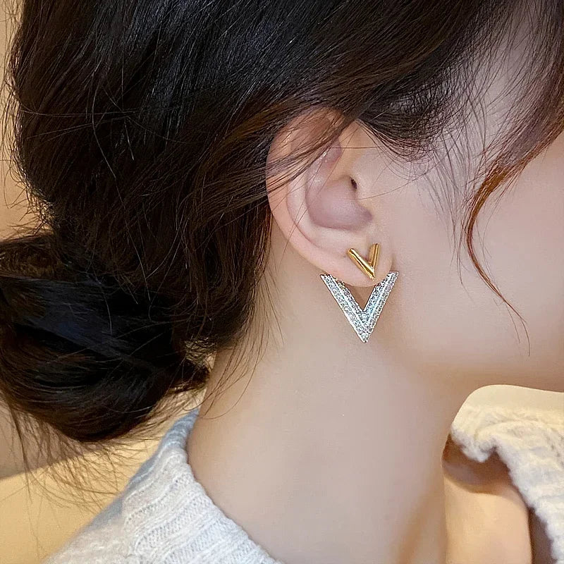 Brinco Duo Victoria Banhado a Ouro 14K