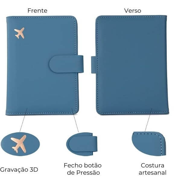 Carteira para Passaporte Slim Travel