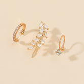 Brincos Piercing Fake com Zircônias