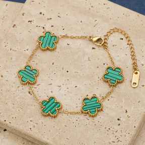 Conjunto de Jóias Flores Boêmia