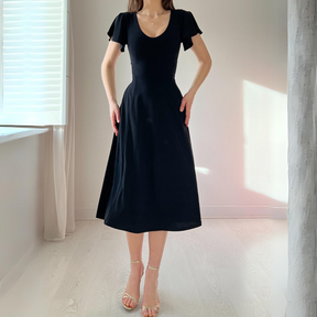Vestido Corset com Decote Reversível