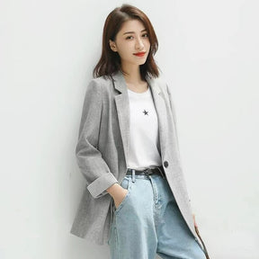 Blazer Feminino Casual Officer