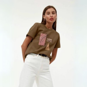 T-Shirt Feminina Aesthetic Outline