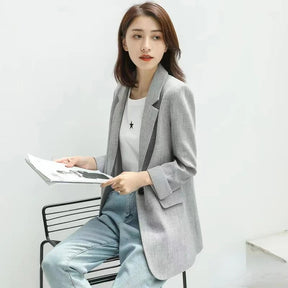 Blazer Feminino Casual Officer