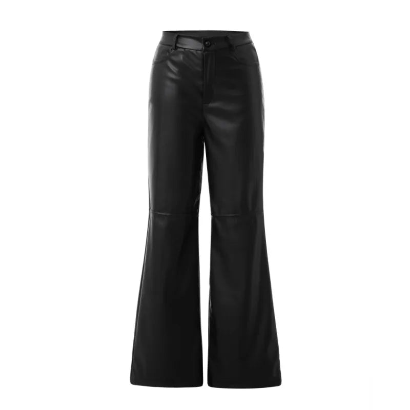 Calça Pantalona em Courino