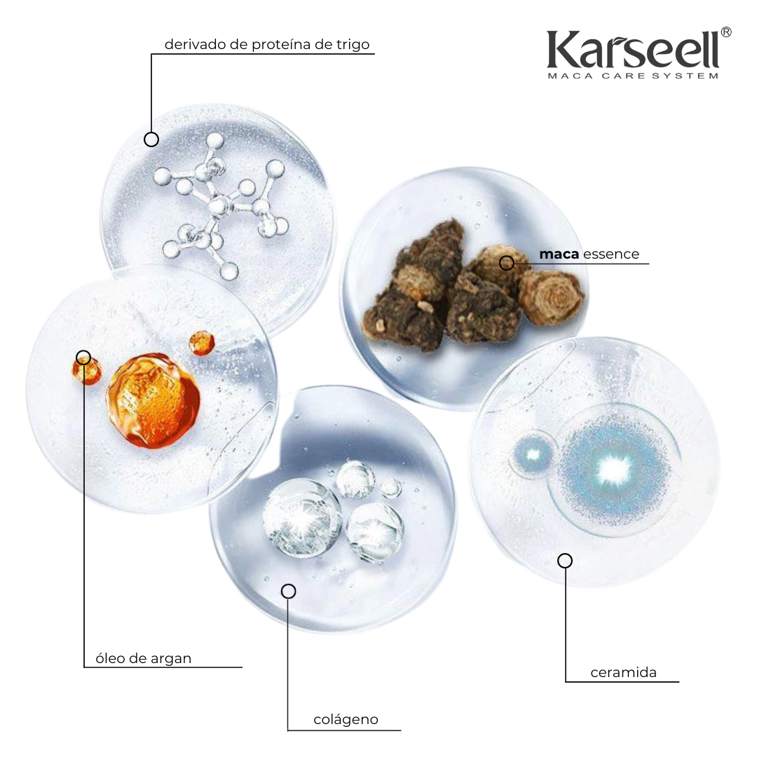 Kit Colágeno Supreme: Hidratação Profunda e Controle do Frizz [Máscara Hidratante + Maca Essence Oil]