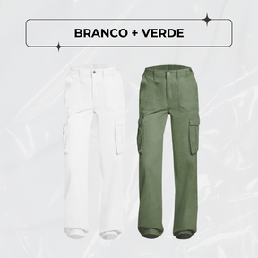 Calça Cargo Ajustável Curve Perfect - PAGUE 1, LEVE 2!