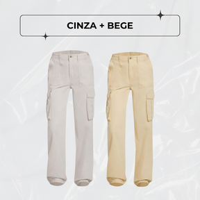 Calça Cargo Ajustável Curve Perfect - PAGUE 1, LEVE 2!