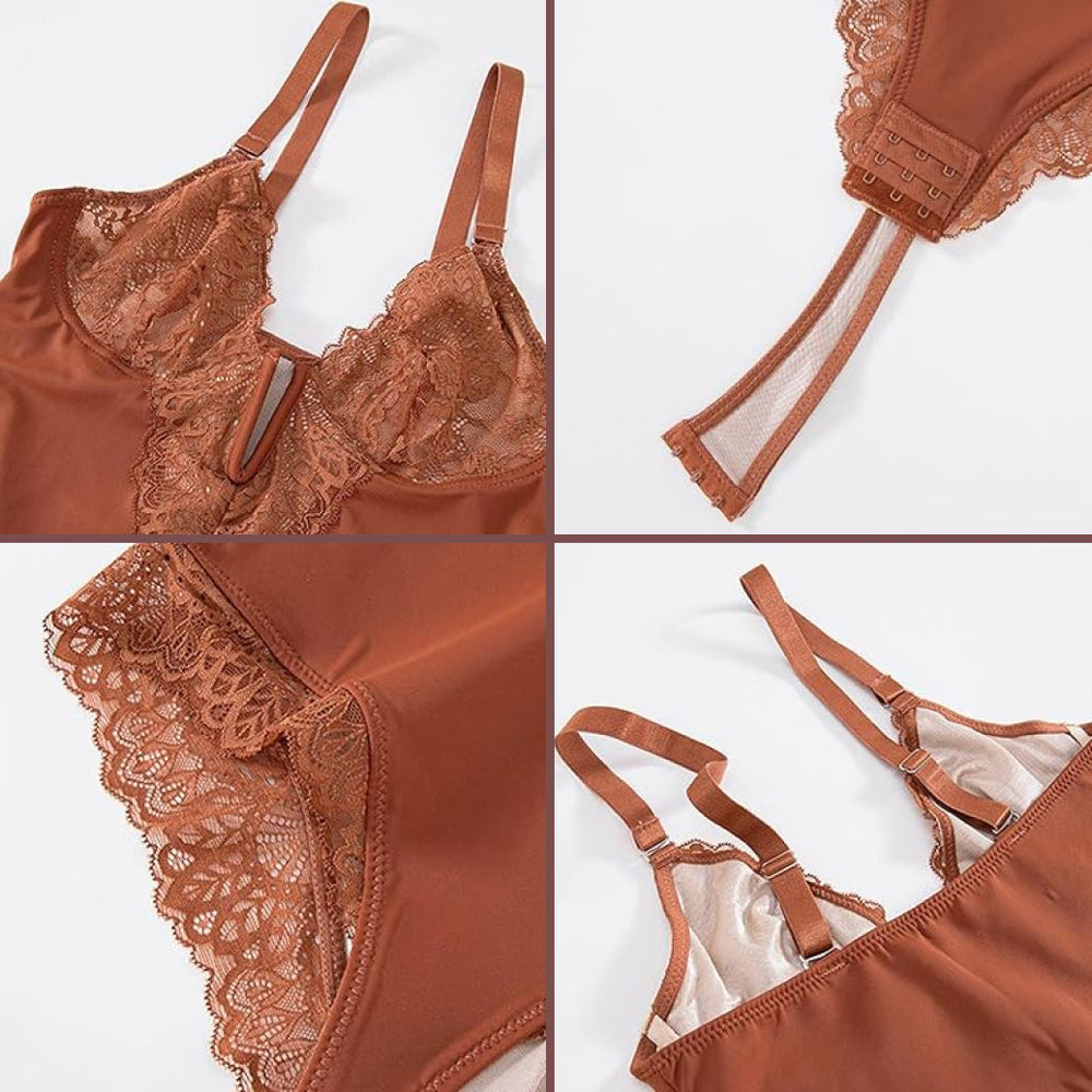 Body Modelador de Renda - Luxo Slim + BRINDE Calcinha Modeladora