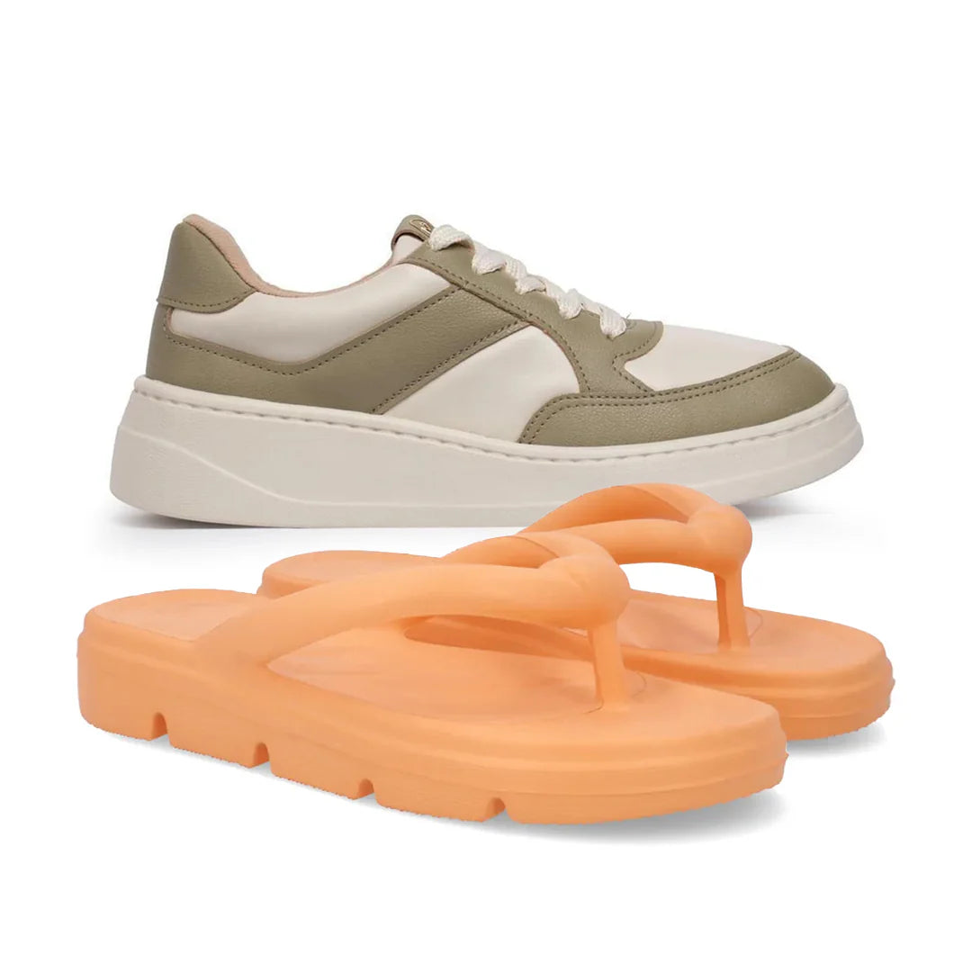 Tenis Ortopédico Modare + Chinelo Poofy Usaflex [LIQUIDAÇÃO]