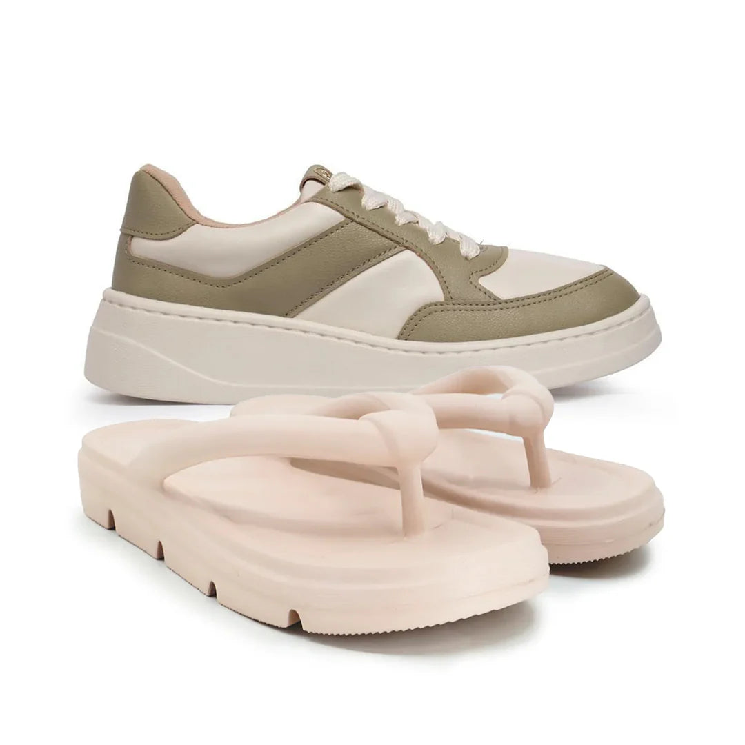 Tenis Ortopédico Modare + Chinelo Poofy Usaflex [LIQUIDAÇÃO]