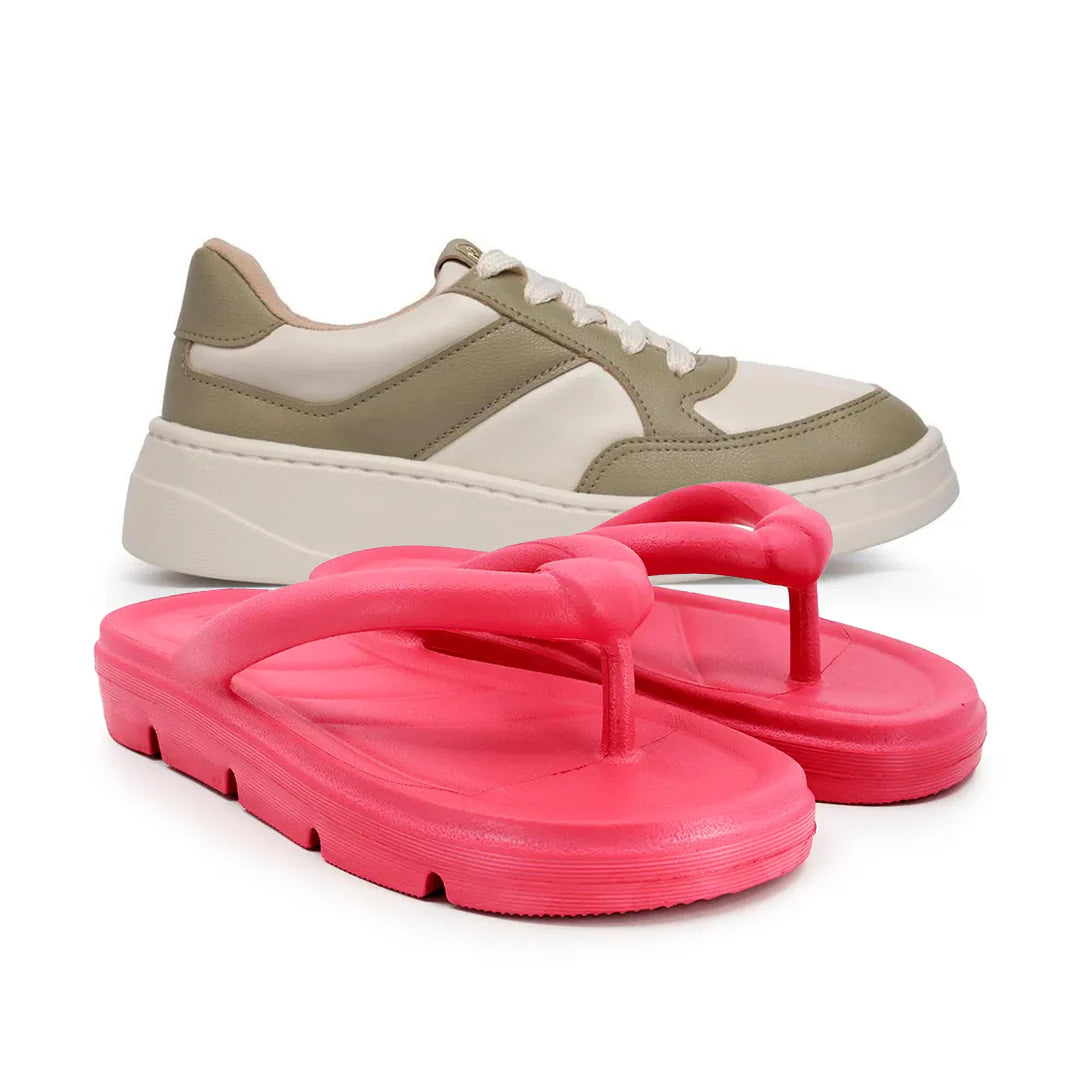 Tenis Ortopédico Modare + Chinelo Poofy Usaflex [LIQUIDAÇÃO]