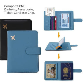 Carteira para Passaporte Slim Travel