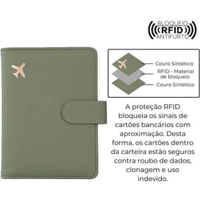 Carteira para Passaporte Slim Travel