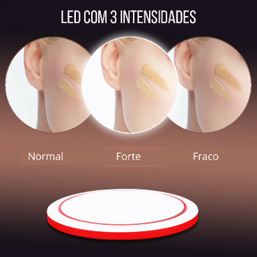 Espelho com Luz LED para Maquiagem