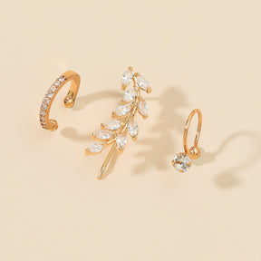 Brincos Piercing Fake com Zircônias