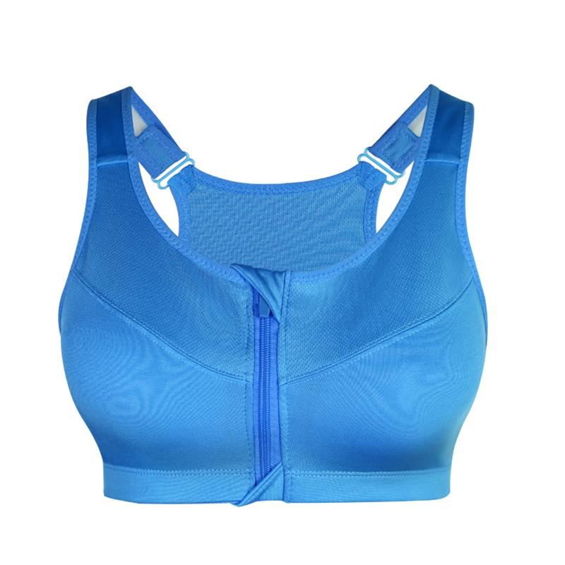 Top Fitness Confort com Ziper de Alta Sustentação