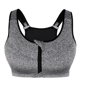 Top Fitness Confort com Ziper de Alta Sustentação