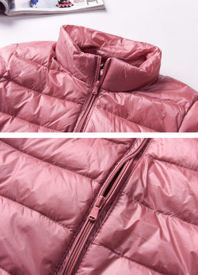 Jaqueta Feminina Puffer com Zíper