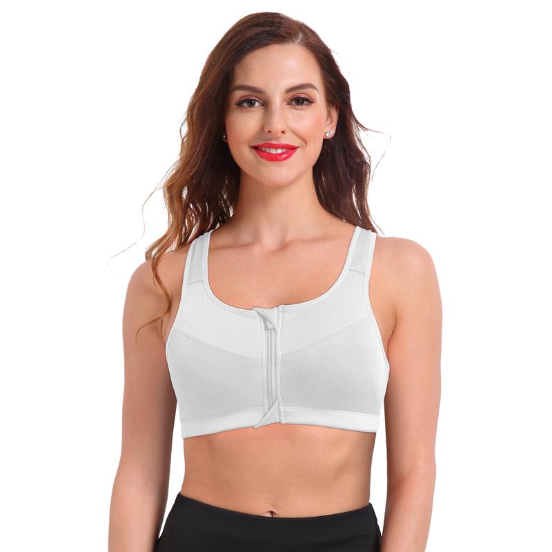 Top Fitness Confort com Ziper de Alta Sustentação