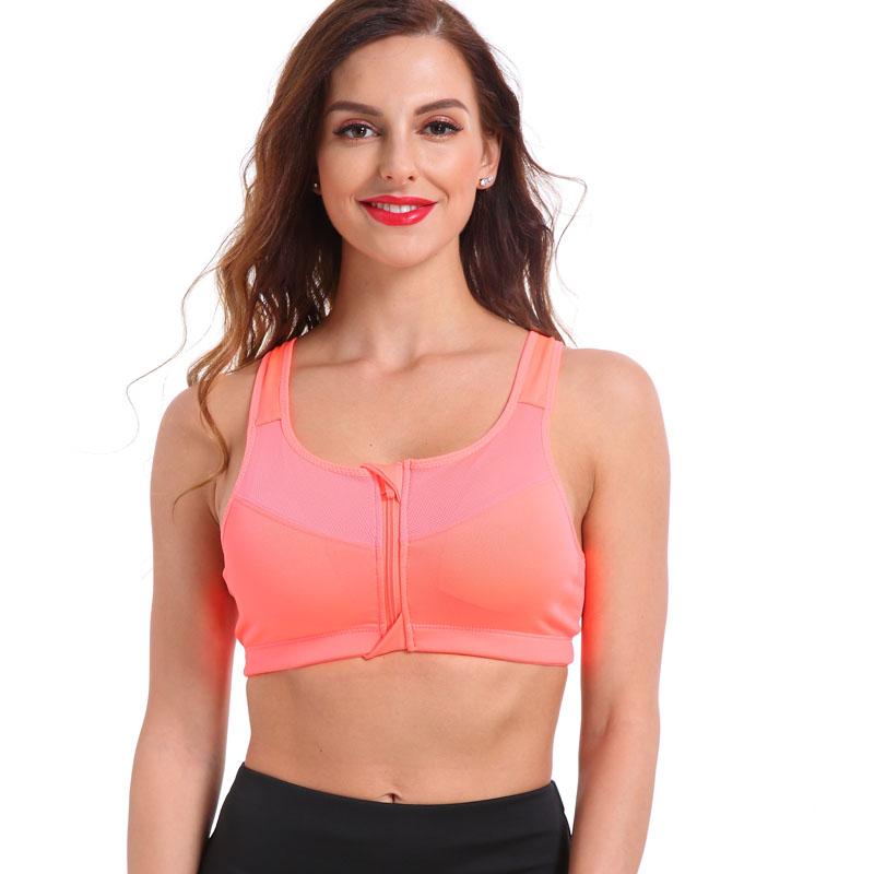 Top Fitness Confort com Ziper de Alta Sustentação