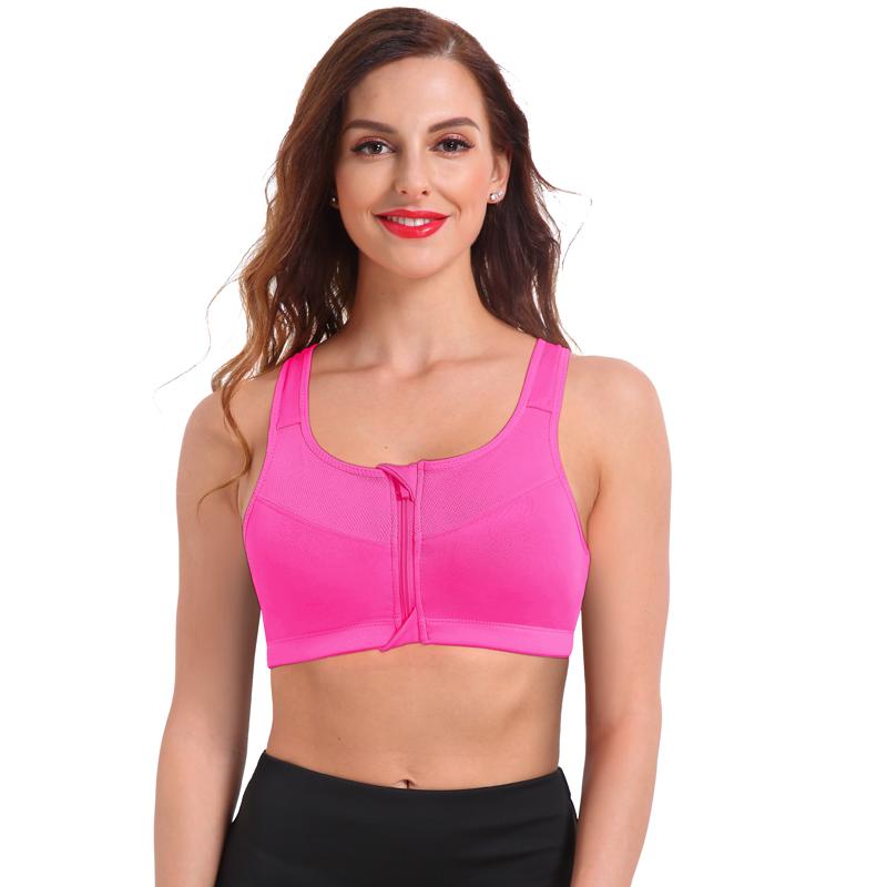 Top Fitness Confort com Ziper de Alta Sustentação